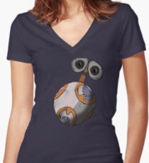 Wall-8 Women's Fitted V-Neck T-Shirt