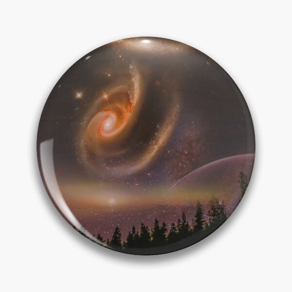 Item preview, galaxy and forest t-shirt designed and sold by Amirebdesign.