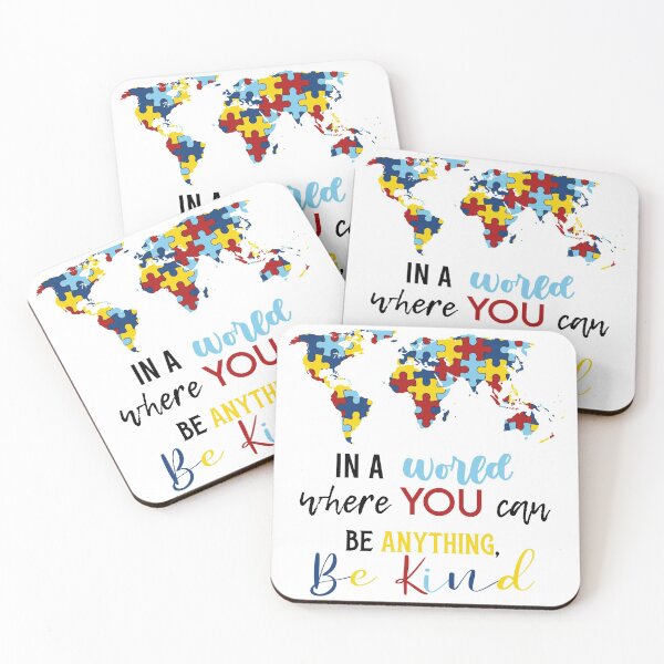 Item preview, In a world where you can be anything, Be Kind - Autism Awareness designed and sold by leenbernardo.