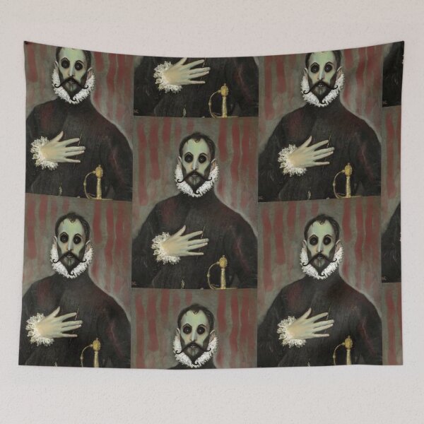 Item preview, spooky haunted portrait designed and sold by Vintage Designs +.