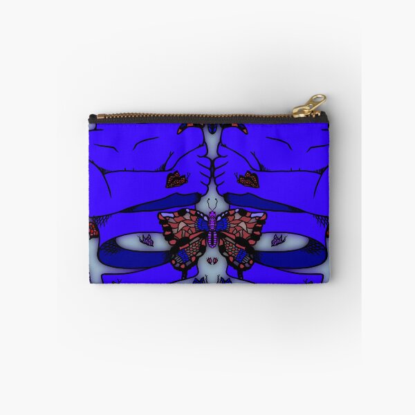 Item preview, Indigo Nervous Butterfly, abstract digital kaleidoscope butterfly art designed and sold by MayGreenAbgrall.