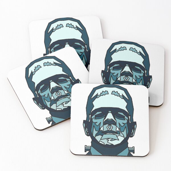 Item preview, Halloween Monster - Blue - Geometric - Frankenstein monster designed and sold by Geometricshow.