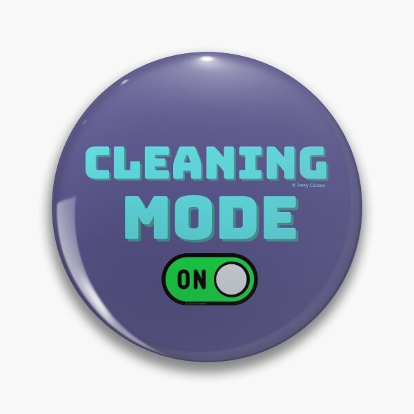 Item preview, Retro Cleaning Mode Game Button - House Cleaning Humor designed and sold by SavvyCleaner.