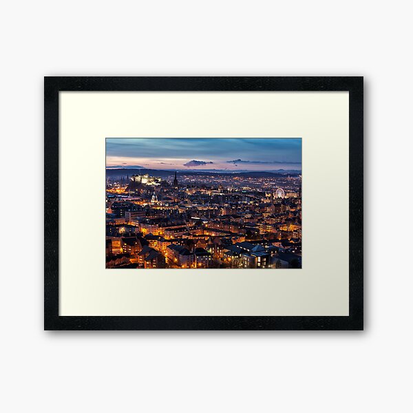 Edinburgh Glow Framed Art Print
