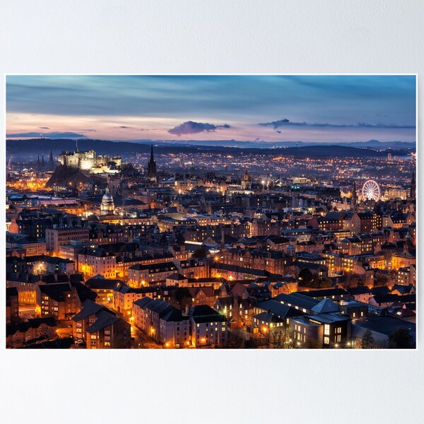 Edinburgh Glow Poster