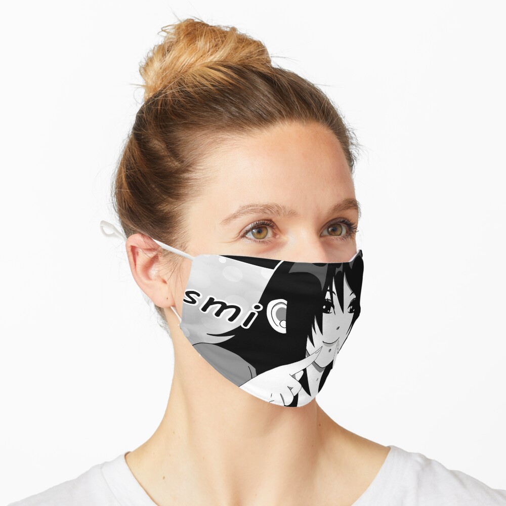 Funny Sweet Big Smile Manga Girl Meme Mask By Benjamintorres Redbubble