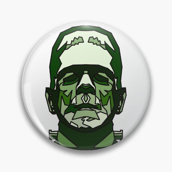 Item preview, Halloween Monster - Green - Geometric - Frankenstein monster designed and sold by Geometricshow.