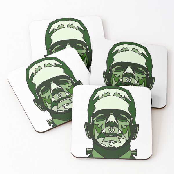 Item preview, Halloween Monster - Green - Geometric - Frankenstein monster designed and sold by Geometricshow.