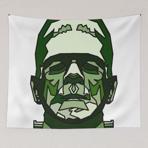 Item preview, Halloween Monster - Green - Geometric - Frankenstein monster designed and sold by Geometricshow.