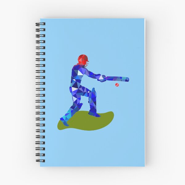 Item preview, Cricket batsman on pitch - unique geometric pattern England, UK colours designed and sold by Deegital18.