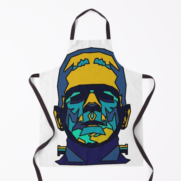 Item preview, Halloween Monster - Blue and Yellow - Geometric - Frankenstein monster designed and sold by Geometricshow.