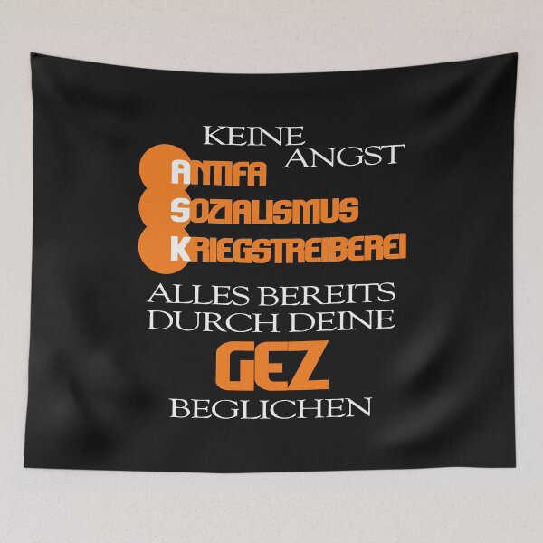 Artikelvorschau, ZDF GEZ Nachrichten Heute Journal Zweites Programm Gebühren Steuern Antifa Sozialismus Krieg Geschenk entworfen und verkauft von TheAplus.