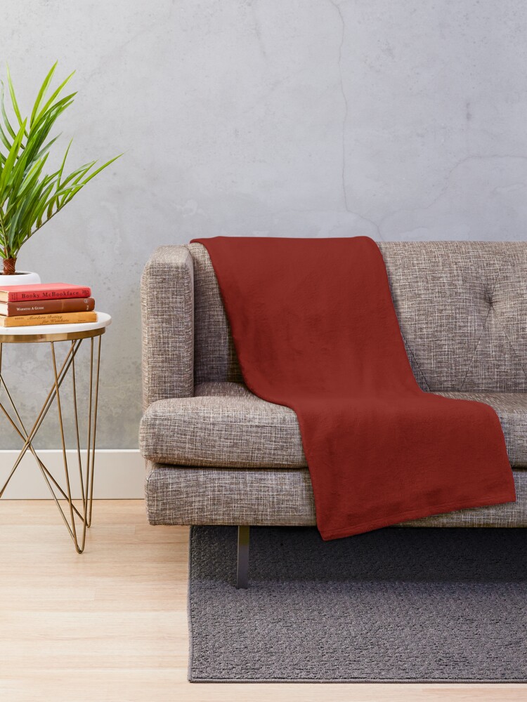 Brick red best sale throw blanket