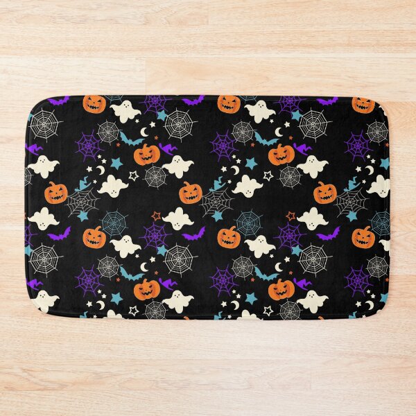 Item preview, Halloween Party Spooky Season Spider Web Ghosts Bat Pattern designed and sold by mythandframe.