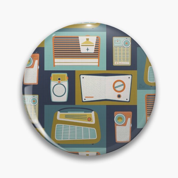 Item preview, Vintage Radios Illustration Muted Color Palette designed and sold by lisanorrisart.