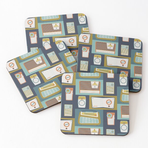 Item preview, Vintage Radios Illustration Muted Color Palette designed and sold by lisanorrisart.