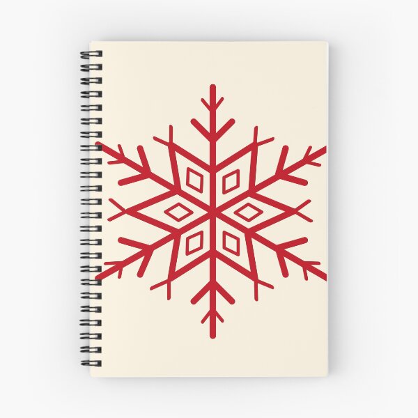 Item preview, Holly Berry Red Snowflake on Cream designed and sold by ColorObsession.