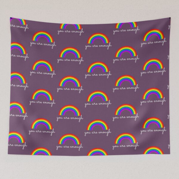 Item preview, You Are Enough + Rainbow designed and sold by cutetype.