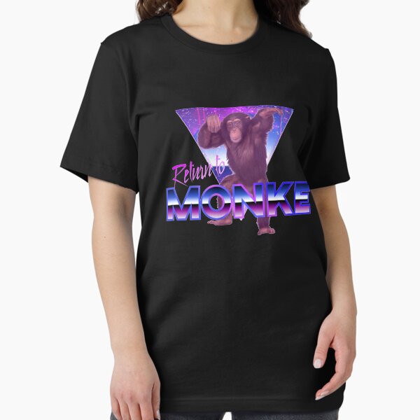 Item preview, Reject Humanity; Return To Monke (80s Aesthetic) designed and sold by Ettore13.