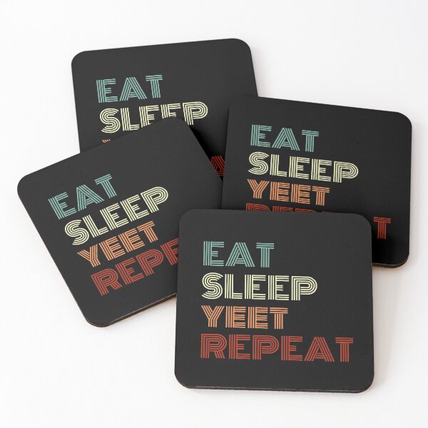Item preview, Eat Sleep Yeet Repeat Colored Text designed and sold by Sour Soul.