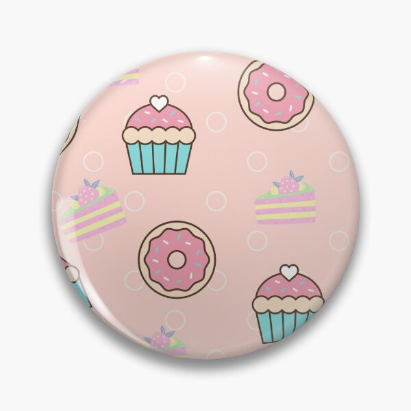 Item preview, pastel cupcake pattern designed and sold by cloverartist.