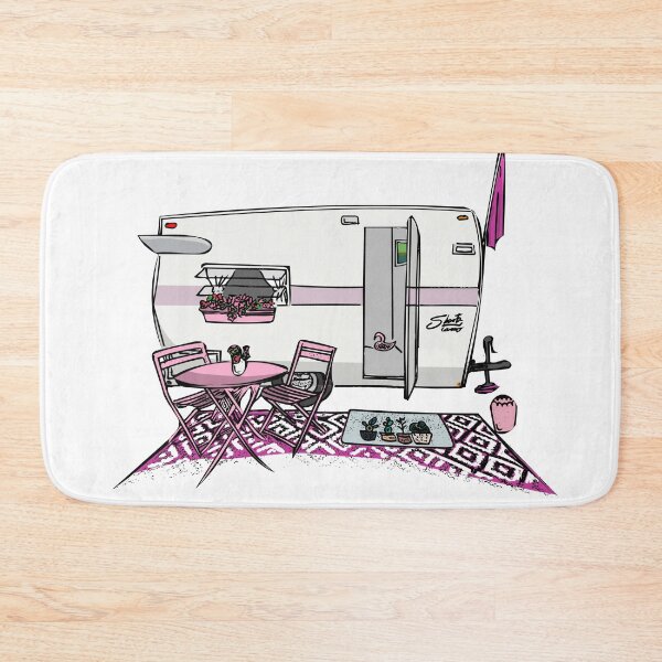 Item preview, Pink Shasta Camper Glamping  designed and sold by Michael Garber.
