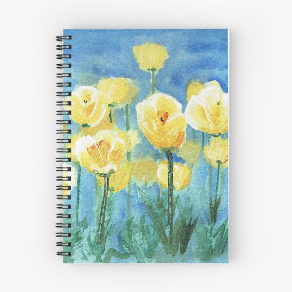 Item preview, Bright Sunny Yellow Tulip Garden designed and sold by Smalltownart.