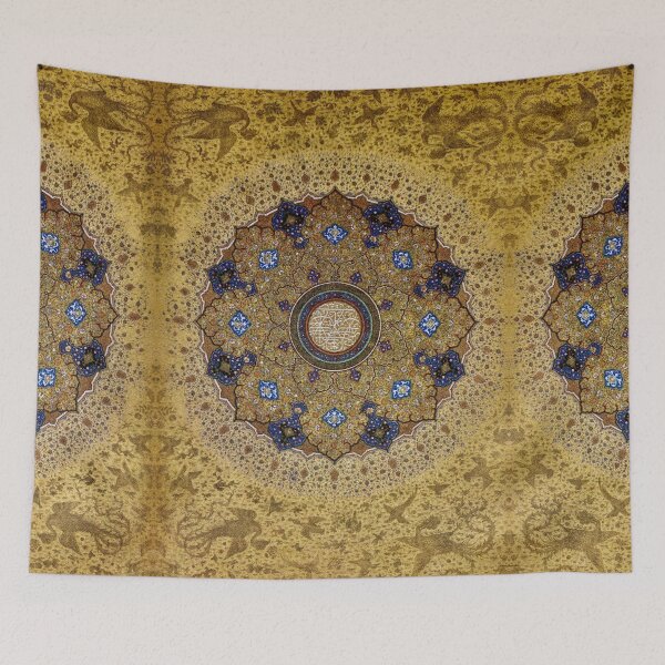 Item preview, Golden Sunburst Mandala 1645, India designed and sold by owlandmushrooms.