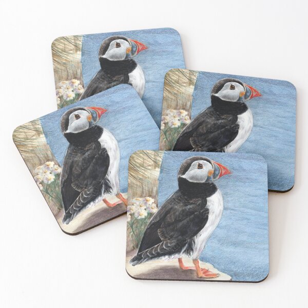 Item preview, Puffin on cliff edge designed and sold by Kathryn Green.