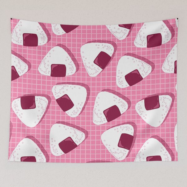 Aperçu de l'œuvre Copie du motif japonais Onigiri (rose) créée et vendue par AnGoArt.