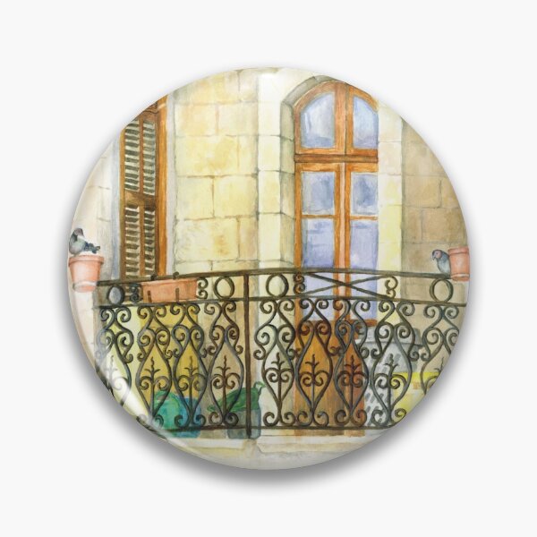 Item preview, Jerusalem balcony with pigeons designed and sold by Melvyn Kahan.