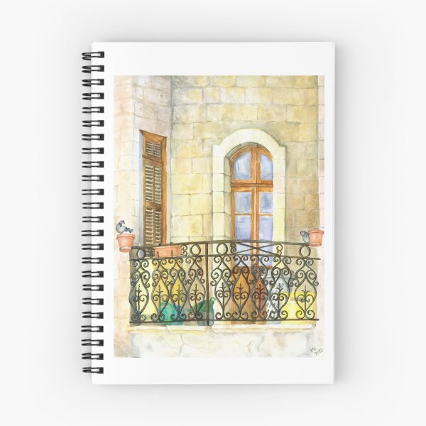 Artikelvorschau, Jerusalemer Balkon mit Tauben entworfen und verkauft von Melvyn Kahan.