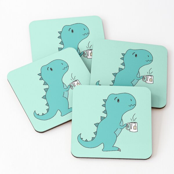 Item preview, Turquoise Tea-Rex Dinosaur designed and sold by bassoongirl123.