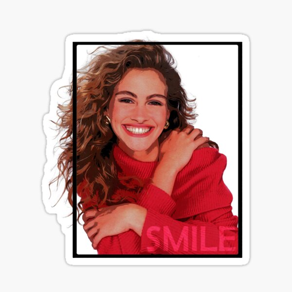 Julia Smiles Sticker