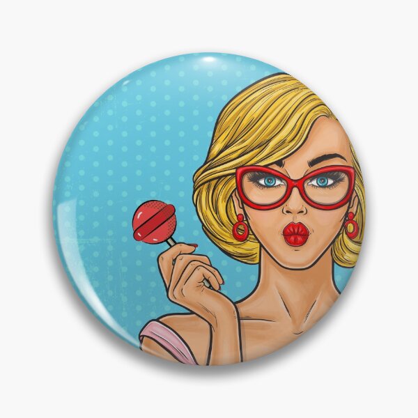 Item preview, Lollipop Sexy Girl Pop Art  designed and sold by ClocksMan.