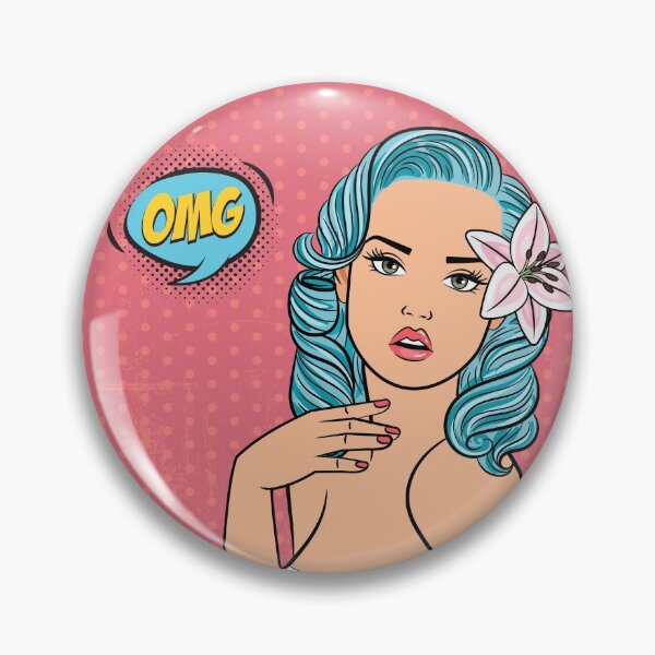 Item preview, Omg 50s Sexy Beauty Pop Art  designed and sold by ClocksMan.
