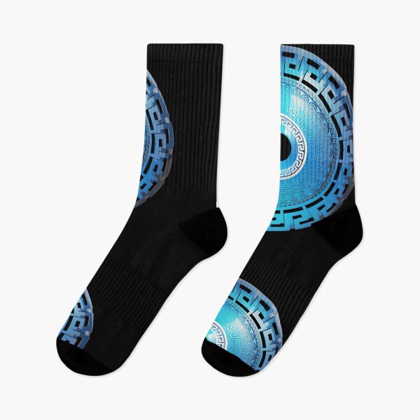 Artikelvorschau, Mati Evil Eye Königsblau Glas Griechische Schlüssel Muster entworfen und verkauft von Yiorgos Designs.