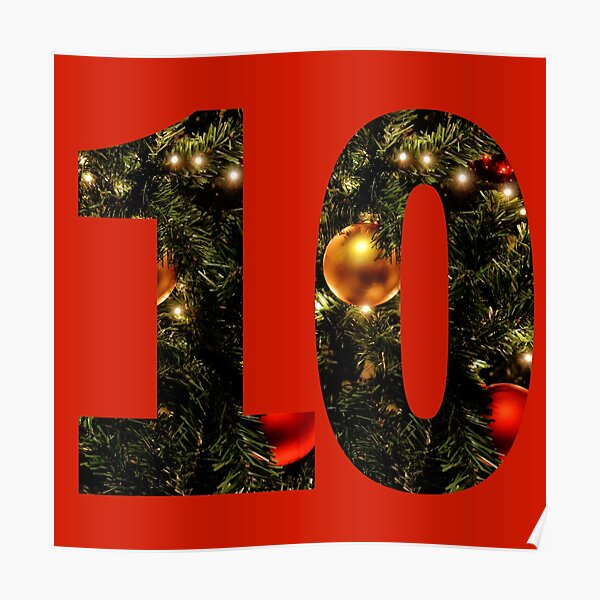 Christmas Tree Number 10" Poster for Sale by LiveAndGlow | Redbubble