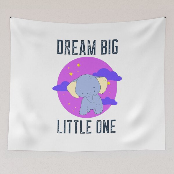 Item preview, Dream Big Little One - Cute Elephant Baby designed and sold by ChaseCoClothing.