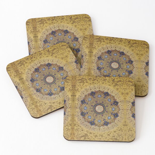 Item preview, Golden Sunburst Mandala 1645, India designed and sold by owlandmushrooms.