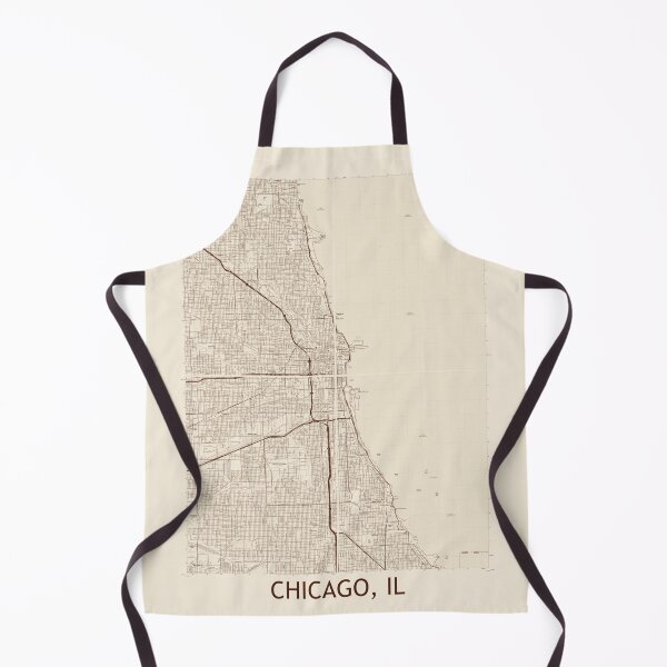 Item preview, Chicago, IL, mapa topográfico cuádruple Vintage designed and sold by PGHPhotoCo.