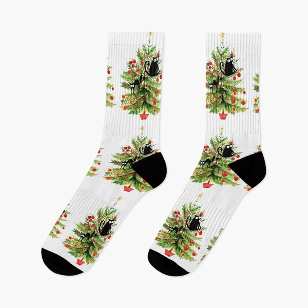 Item preview, Cat in a Christmas tree, Cat Christmas cards and gifts designed and sold by avit1.