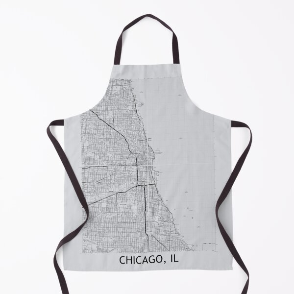 Item preview, Chicago IL, Quad Topographical Map Grey designed and sold by PGHPhotoCo.