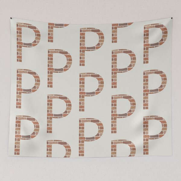 Item preview, Brick wall P letter designed and sold by EngineerGoC.