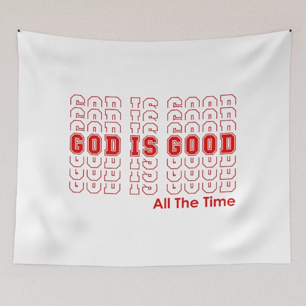 Item preview, GOD IS GOOD All The Time | Retro Repeat designed and sold by 4wordsmovement.