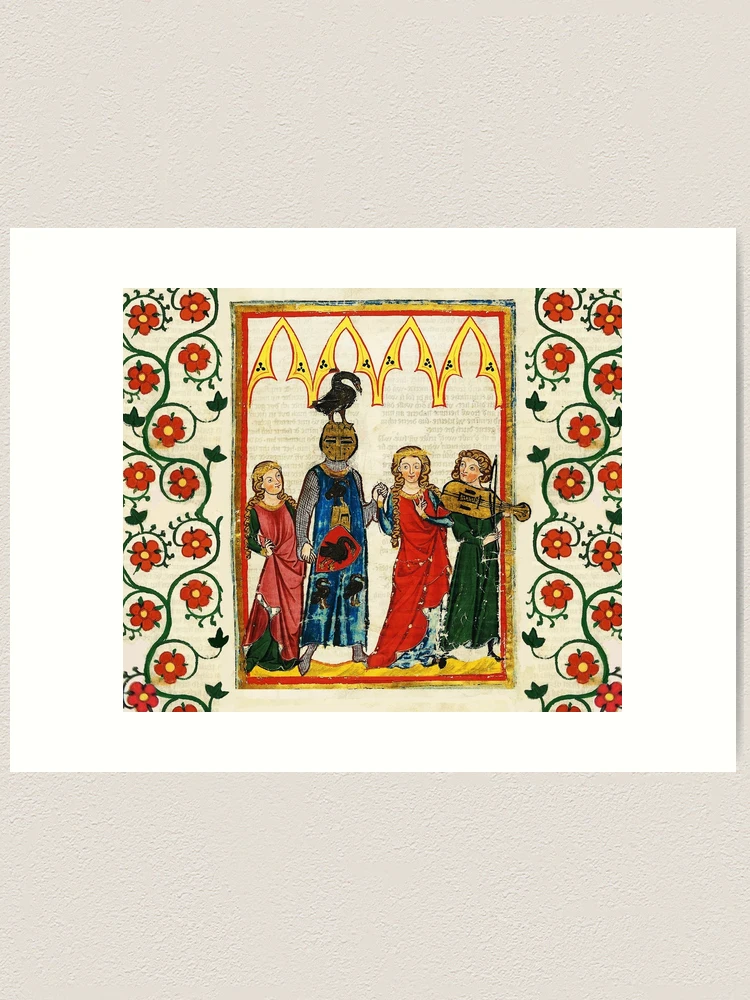 KNIGHT OF SWAN DANCING WITH BEAUTIFUL LADIES ,FIDDLE MUSIC