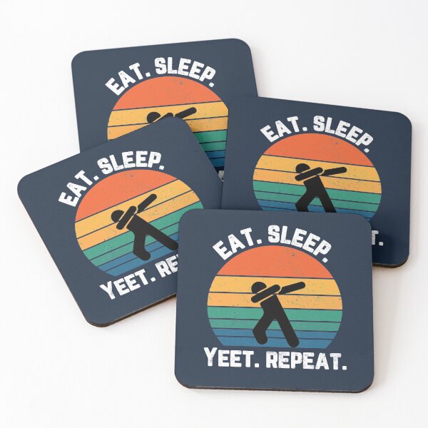Item preview, Eat Sleep Yeet Repeat Sunset White Text designed and sold by Sour Soul.