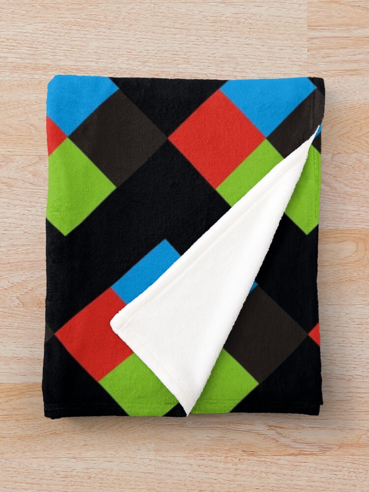 Thumbnail 3 of 6, Throw Blanket, Color Square designed and sold by raza20.