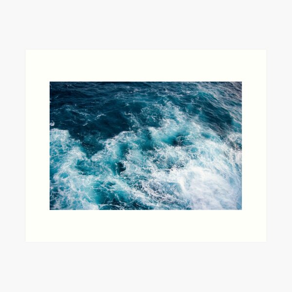 Deep Blue Ocean Waves Art Print
