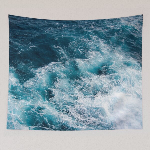 Item preview, Deep Blue Ocean Waves designed and sold by PAPER MOON art & design.